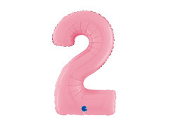 Fólia lufi 2. számú pasztell rózsaszín - 26" - 1 db.