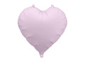 Lila szív fólialufi - 45 cm - 1 db.