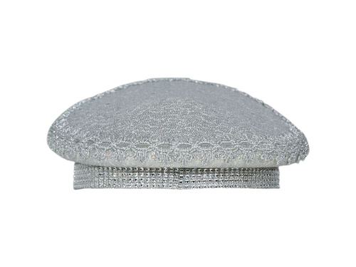 Menyasszonyi sapka kristályokkal - 1 db.