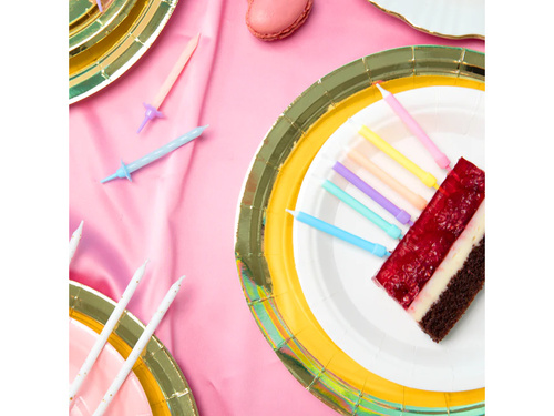 Színes születésnapi gyertyák - 6 cm - 12 db.