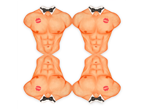 Férfi Klout szalvéta - 16,5 x 16,5 cm - 10 db.