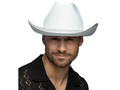 Cowboy kalap cirkonokkal fehér - 1 db.