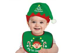 Karácsonyi melltartó szett + manósapka - 1 op.