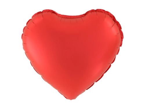Fólialufi Szív piros - 45 cm - 1 db.