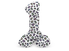 Number 1 Párduc álló fólialufi - 72 cm - 1 db.