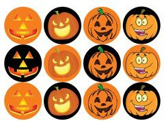 Ostyák muffin süteményekhez Halloween sütőtökhöz