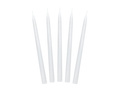 Fehér kúp alakú gyertya - 24 cm - 10 db.