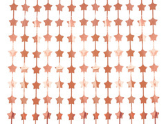 Rózsaarany metálfüggöny - 100 x 200 cm