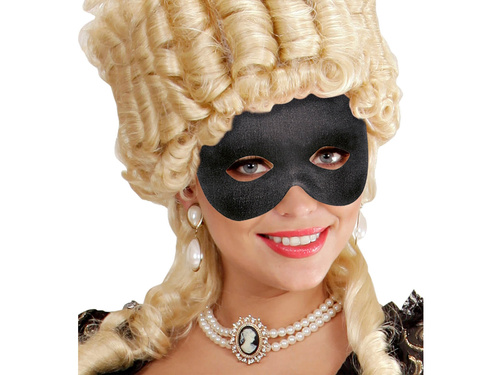 Velencei farsangi maszk fekete - 1 db.