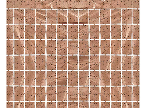 Függöny négyzet rózsa arany csillagokkal - 100 x 200 cm