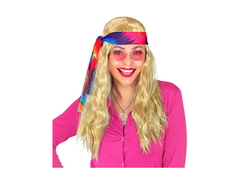 Szőke hippi paróka fejpánttal