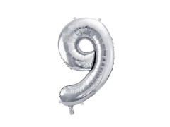 9-es számú ezüst fólialufi - 72 cm - 1 db.