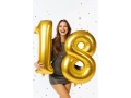 18-as számú aranyszínű fólialufi - 86 cm - 2 db.
