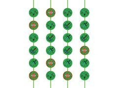 Születésnapi pixel függő dekoráció - 4 db.