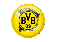 BVB Dortmund kerek fólialufi - 23 cm - 1 db.