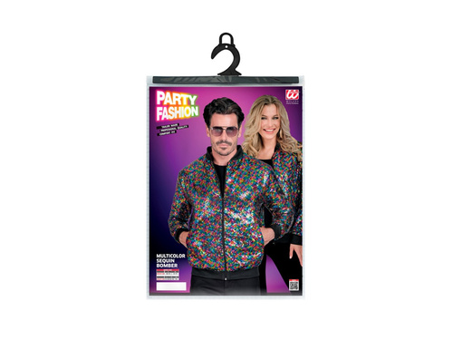 Party flitteres dzseki - bomber dzseki - többszínű