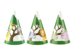 Szafari papírkupakok - 6 db.