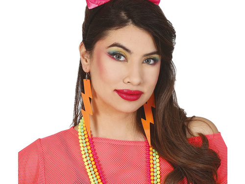 Neon villám fülbevaló - 1 pár