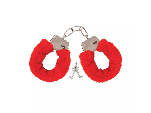Piros bilincs szőrmével - 1 db.