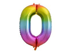 0 szivárványos fólialufi - 85 cm - 1 db.
