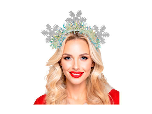 Hópehely fejpánt csillámmal