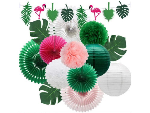 Hawaii dekorációs készlet - 14 darab.