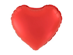 Fólialufi Szív piros - 45 cm - 1 db.