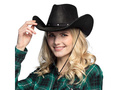 Fekete cowboy kalap - 1 db.