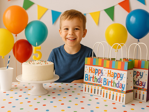 Boldog születésnapot ajándéktasakok - 4 db.