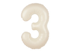 Fólialufi krémszínű lufi 3 - 100 cm - 1 db.