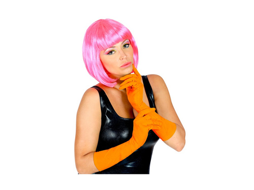 Neon narancssárga hosszú kesztyű 40 cm