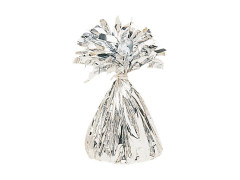 Fóliasúlyok héliummal töltött léggömbökhöz - ezüst - 170 g