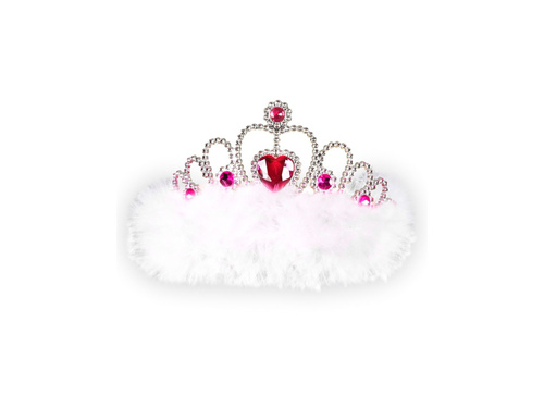 Girls Night Out tiara ékszerekkel és szőrmével