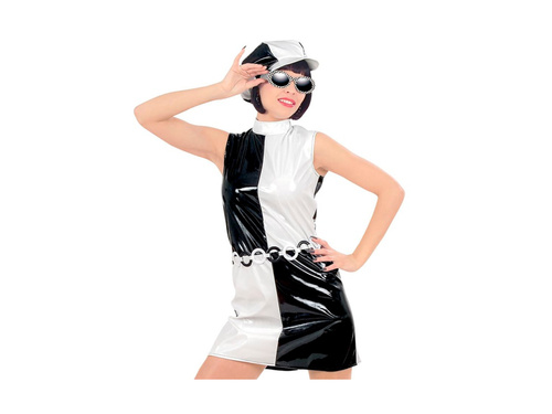 60-as/70-es évekbeli mod ruhák - ruha, öv és kalap