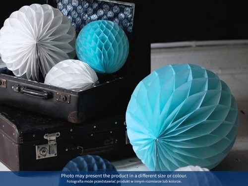 Sötét bézs színű gömb függő dekoráció - 30 cm - 1 db.