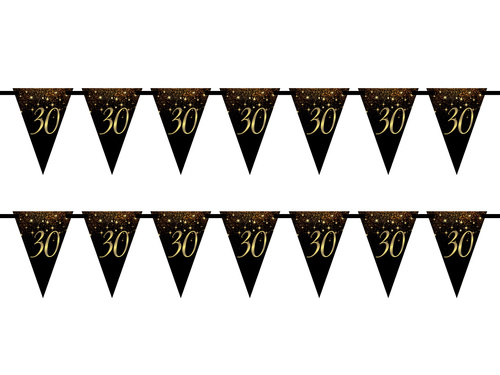 Csillogó zászlós banner 30. születésnapra - 5m