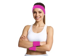 Disco 80-as évek neon rózsaszín karszalagok - 3 db.