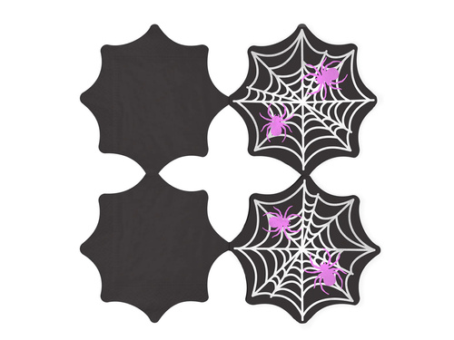 Halloween pókhálós szalvéta - 33 cm - 10 db.