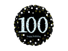 Fólialufi - 100. születésnap - 43 cm - 1 db.
