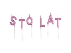 Pikk gyertya felirat - Boldog születésnapot