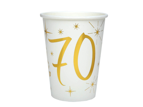 Papírpoharak 70. születésnapra 70. születésnap - 10 db.
