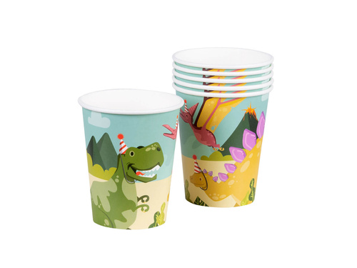 Dino Party papírpoharak - 210 ml - 10 db.