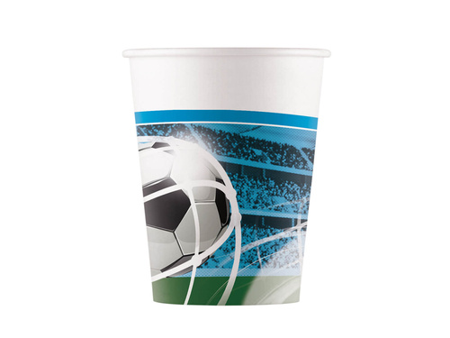 Papírpoharak Football - 200 ml - 8 db.