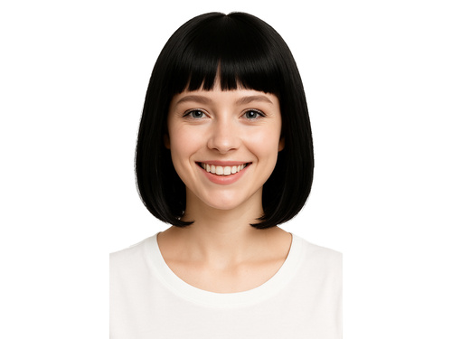 Fekete bob paróka - 1 db.