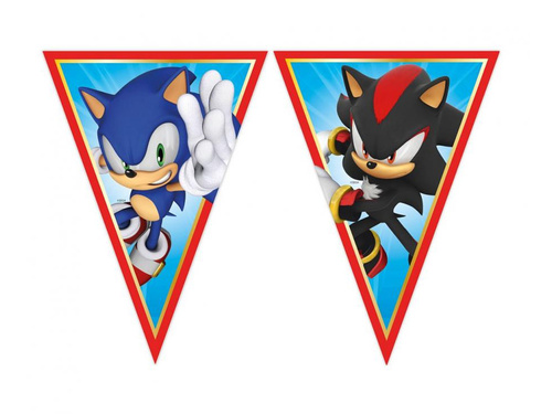 Sonic zászló banner - 1 db.