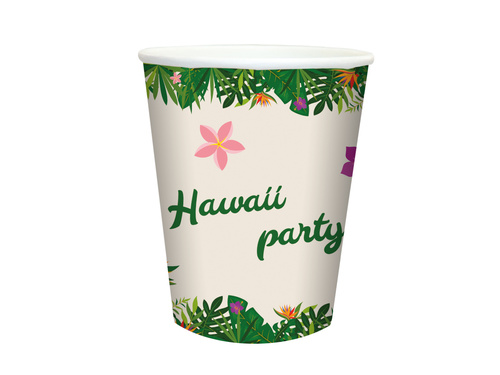 Hawaii Party papírpoharak - 250 ml - 6 db.