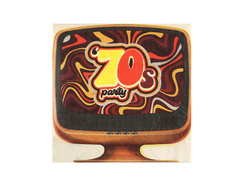 70-es évek parti papírszalvéták - 33 cm - 20 db.