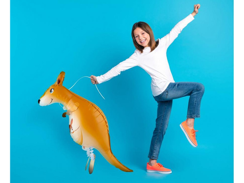 Kenguru sétáló léggömb - 72x82 cm - 1 db.