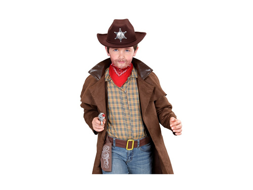 Cowboy pisztoly pisztolytáskával és övvel - 28 cm