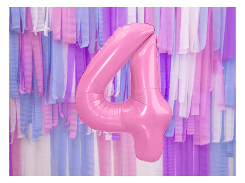 4-es számú rózsaszín fólialufi - 86 cm - 1 db.